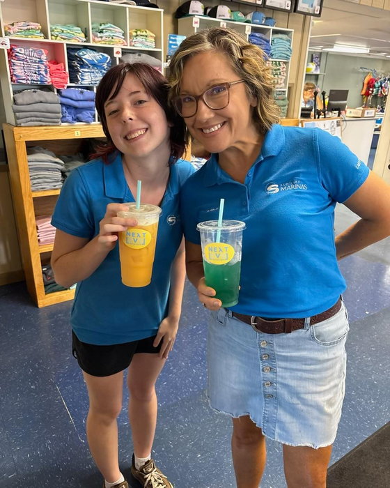 Next Level Nutrition is at the marina until 2! Free drinks are still available. Perfect time to try one. They are delicious.