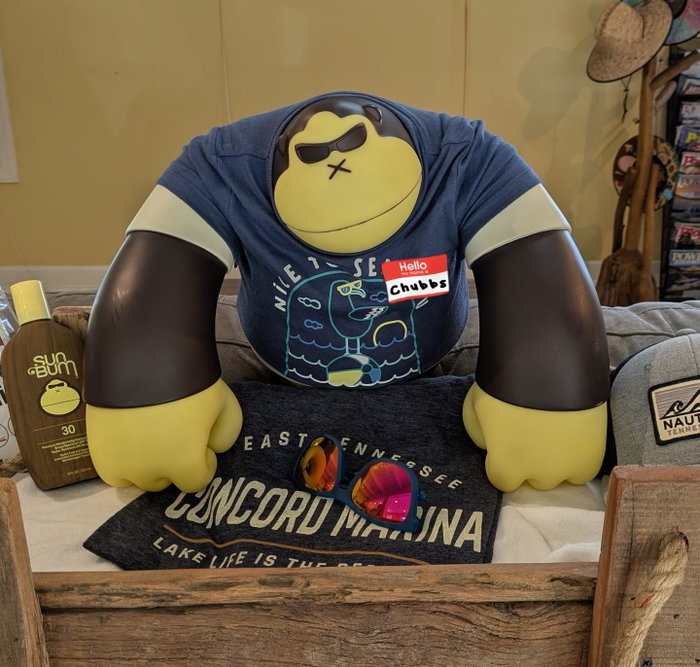 Meet Chubbs the Marina monkey.
Keep an eye out for Chubbs this summer around the Marina.
Tip: he loves taking pictures with tenants