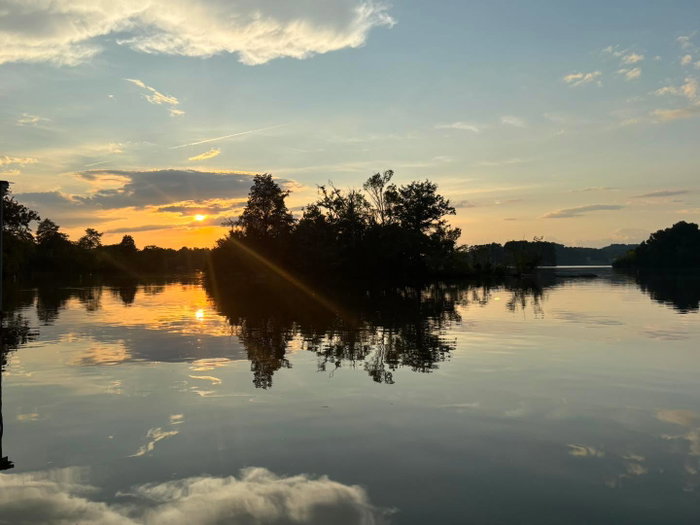 A beautiful summer evening at