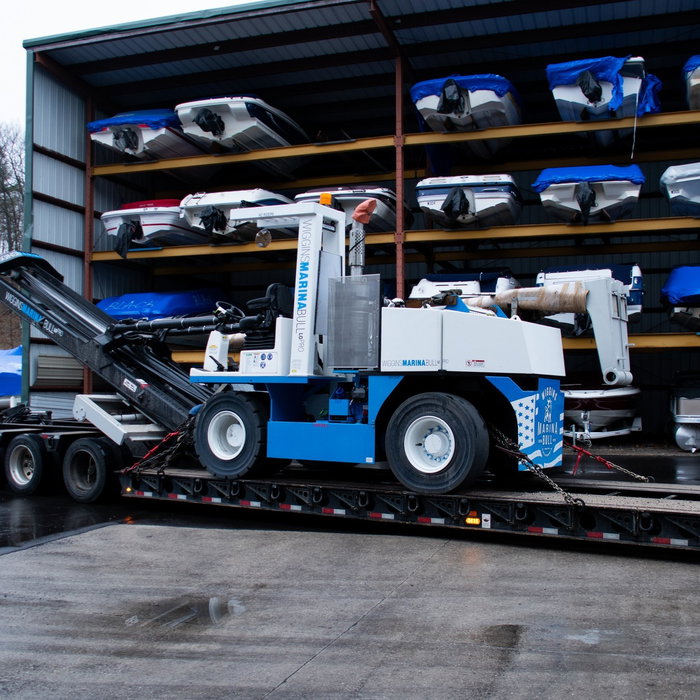 BIG DAY! at Sun Life Torch River
We are excited to share with you the arrival of our new Marina Forklift. This beautiful piece of equipment will keep us efficient when pulling our Rack Members boats.
We'd like to thank Forklift Exchange for the help in getting our new Wiggins Marina Bull.

Photos taken by @poniatoski_aerial_and_ground