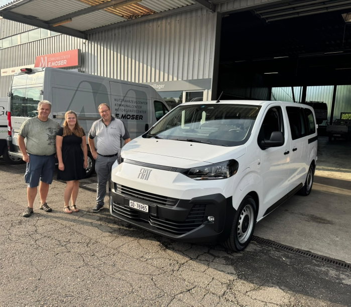 Ein starker Neuzugang für die Nik Meyer GmbH: Der neue Fiat e-Scudo Combi ist ab sofort im Einsatz. Mit ordentlich Platz