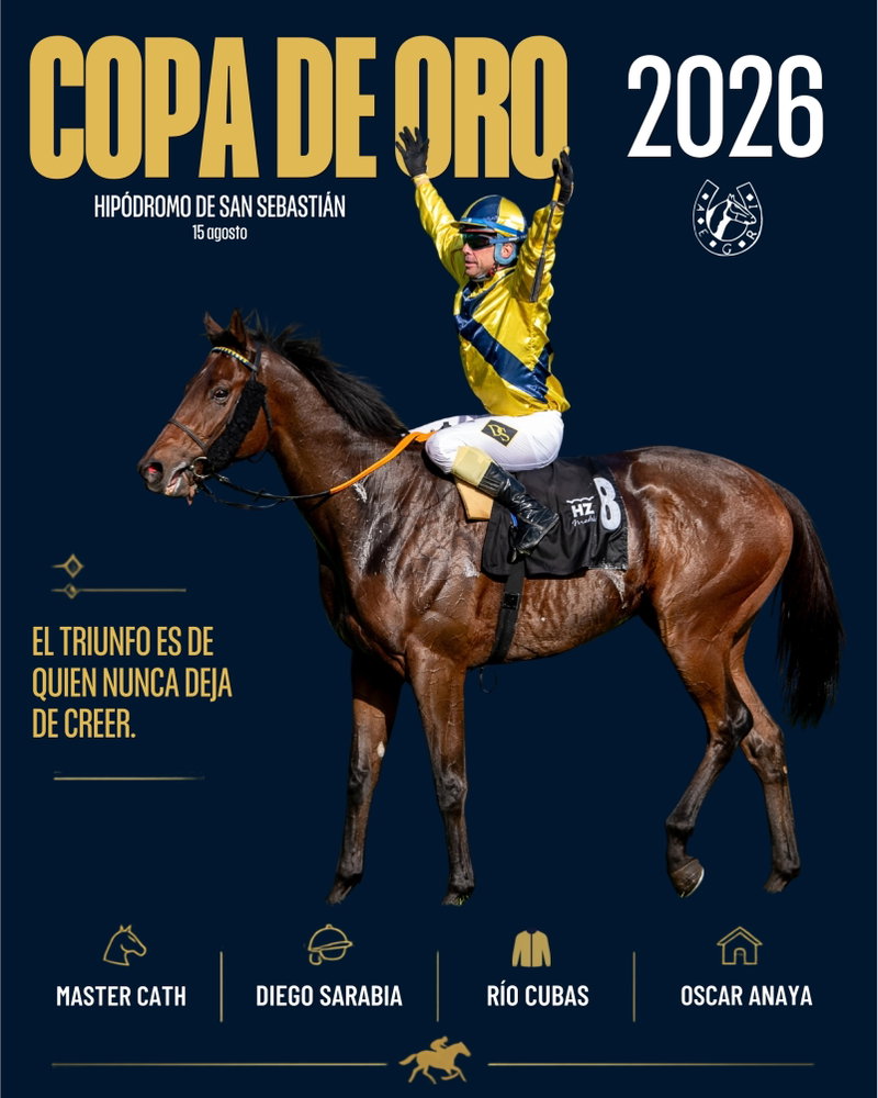 Este sábado, nuestro gentleman @diego_sarabia_r afronta una de las carreras más especiales del calendario: la Copa de Oro, en el @hipodromosansebastian.