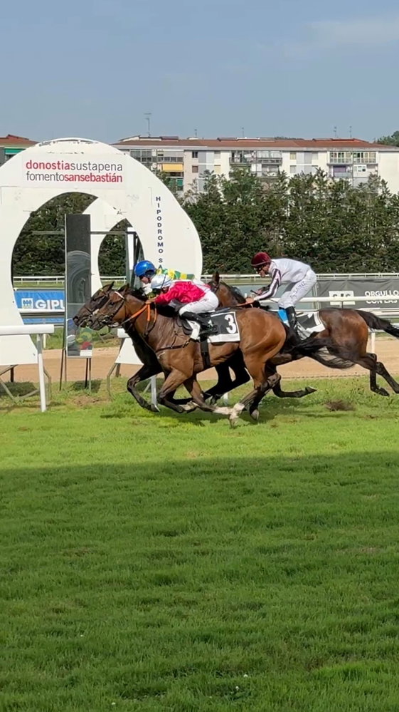 ¡Qué bonita carrera disfrutamos ayer en el @hipodromosansebastian !