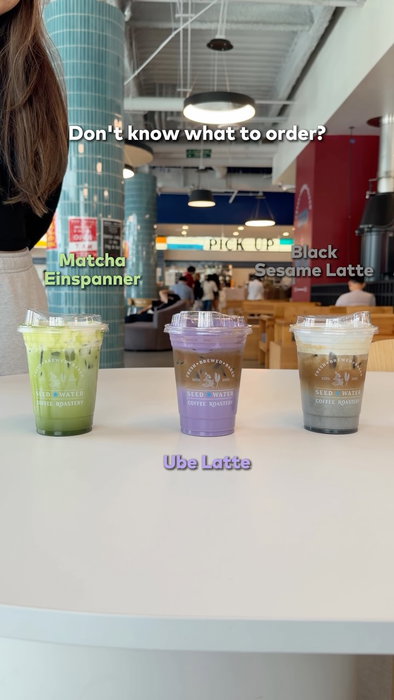 New to @seedwater.bp and don’t know where to start? 👀🤔

The Ube Latte, Black Sesame Latte and Matcha Einspanner are th