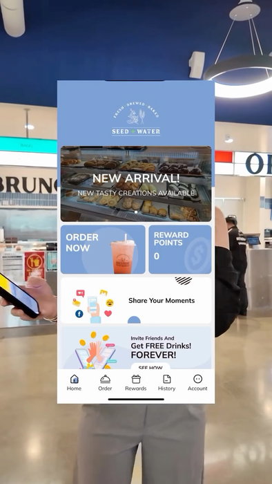 Ordering at Seed and Water has never been easier ☕📱

1. Order at the kiosk
2. Order with our friendly staff
3. Order th