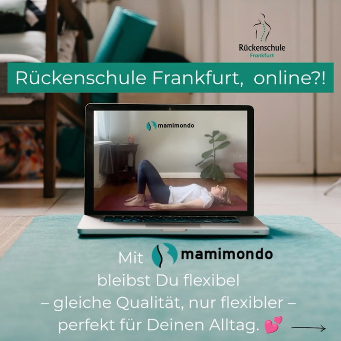 ✨ Wusstest Du schon? ✨
Die Kurse der Rückenschule Frankfurt gibt’s jetzt bei mamimondo® onli