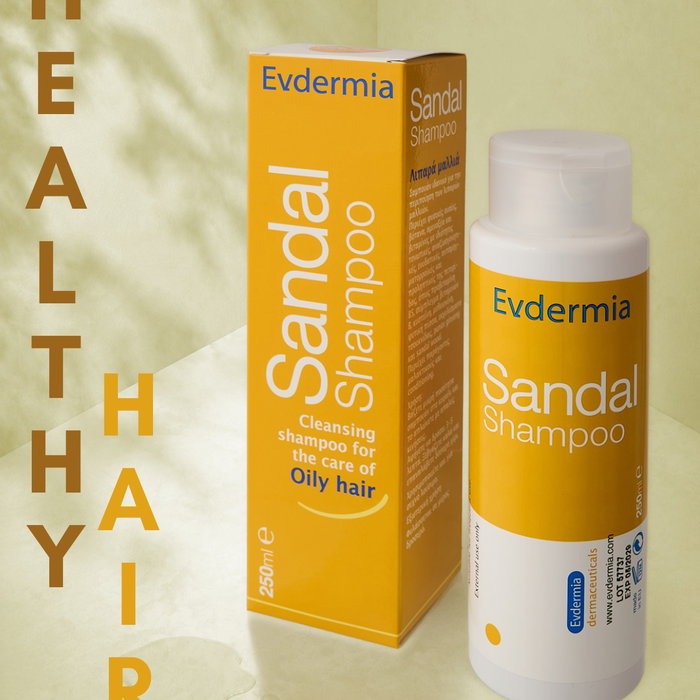 Healthy hair starts with a balanced scalp. ✨ Το Sandal Shampoo της Evdermia είναι σχεδιασμένο για τον καθαρισμό και την 