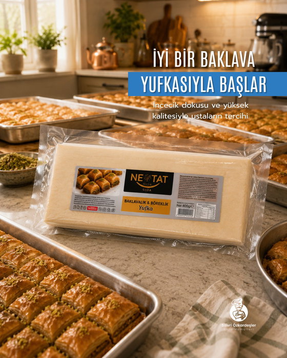 ✨ İyi bir baklava, kaliteli yufkayla başlar.

İncecik dokusu, kolay kullanımı ve