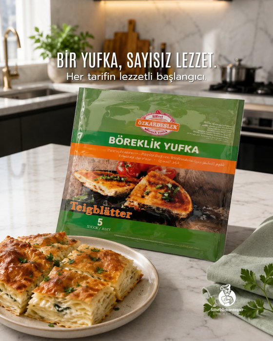Bir yufka, sayısız lezzetin başlangıcı. 🥟
İster su böreği, ister kol böreği, i