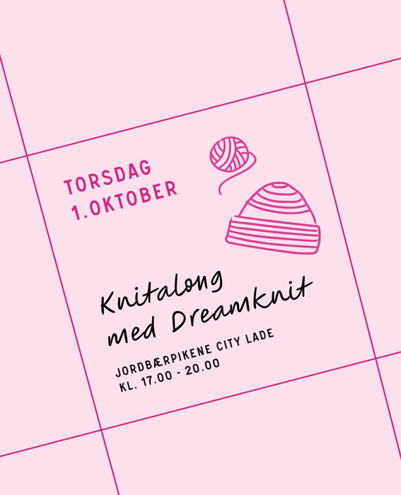 Hei Trondheim! Strikk sammen med oss 🧶 

1. oktober inviterer vi til knitalong hos Jordbærpikene City Lade for å kickstarte årets Rosa sløyfe-aksjon. 

Sammen med Dreamknit har vi designet Together Beanie – en fluffy, stripete lue i ulike nyanser av rosa, laget for å strikkes sammen for brystkreftsaken.

🧶 Oppskrift fra 50 kr – beløpet går til brystkreftsaken
🍓 Noe søtt og godt fra oss
🩷 Garn kan kjøpes på stedet eller sammen med oppskriften i Dreamknit sin nettbutikk
📍 Jordbærpikene City Lade, Trondheim
⏰ 1. oktober, drop-in kl. 16–20

Ta med egne pinner – vi ordner resten!

#togetherbeanie #strikkforbrystkreft 

Link i bio!