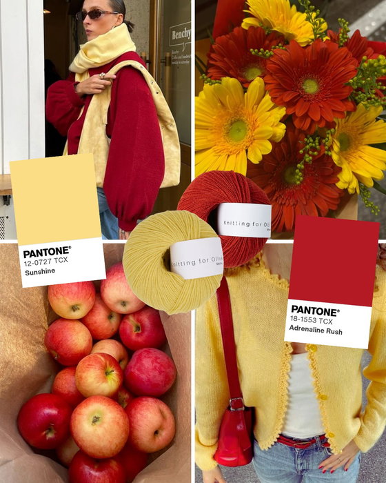 Color combo’s for fall 🍁🍃 and what yarn to use!
We’re loving these warmer, more autumnal color combination!
Starting off with this his sunshine yellow and powerful red combo is perfect with Merino from Knitting for Olive, in the colors Pomegranate and Buttercup ❤️💛
#knitting #knitspiration #yarn #knittingaesthetics #knitwear @langyarns_official @langyarns_nordic @knittingforolive @un_told.no @lamanayarns
A dusty failsafe green and camel combo is perfect for the fall girlies! Check out LANG Yarns yarn quality Zen in the color codes 1100.0015 (brown) and 1100.0016 (green) 🤎💚
On to the very seasonally appropriate pumpkin and match combination 🧡💚
You can find this color combo in Cotton Merino from Un-told, in the shade Sunset Orange and Matcha.
Lastly, this chocolate and petrol combo is elegant and gorgeous! Como from Lamana met our color requirements perfectly here, with their Petrol and Chocolate shades 💙🤎