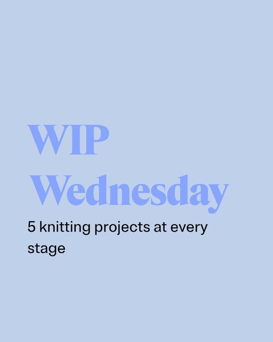 WIP Wednesday is here ✨

Five projects, five very different stages: a 10% start, a few in the messy middle, and one that's finally, gloriously done (buttons and all 👏).

Swipe through for this week's makes, then tell us in the comments: what's on your needles right now? 🩵

#wipwednesday #knitwear #knitting #knittingpattern #knittingtool
