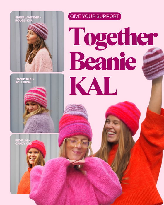 Join us in knitting the Together Beanie this October 💓

Whatever you pick, you decide what to contribute, and everything you pay goes to Pink Ribbon and the Norwegian Cancer Society, less VAT and payment fees 💞

The beanie is knit with Fuzzy Mohair from @un_told.no 🧶 In traditional Pink Ribbon colors, the Together Beanie is in essence pink - but it doesn’t have to be! 

Use any color you want 🎨 Whatever color you prefer, make your very own Together Beanie and join us in knitting in support of breast cancer research! 

Then join us for the Knit Along all through October. The more people who cast on together, the bigger the difference we make 🫶

Comment your colour below 👇 and find the pattern at TOGETHER KAL in our bio ✨

#togetherbeanie #knitalong #pinkribbon #knittingpattern #mohairknit