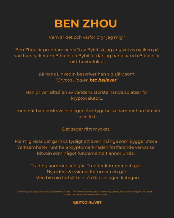 Bitcoin är annorlunda🧡