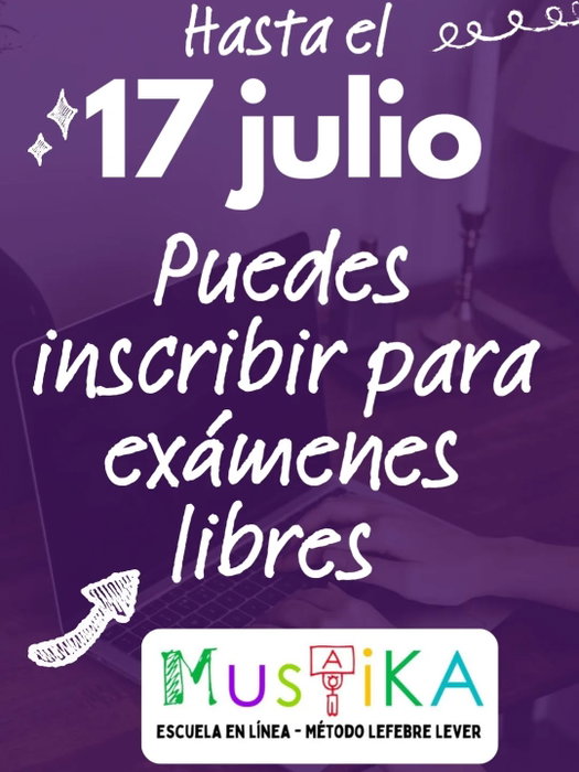 El plazo de inscripción no es hasta septiembre como era posible en años anteriores. Apúrate. Aún hay