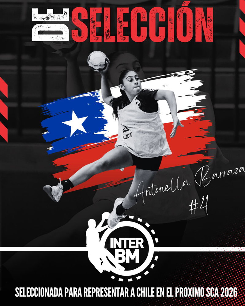 ¡Orgullo Inter BM! ❤️🤍
Con enorme alegría y orgullo felicitamos a nuestra jugadora Antonella Barraza Aguilera, quien h