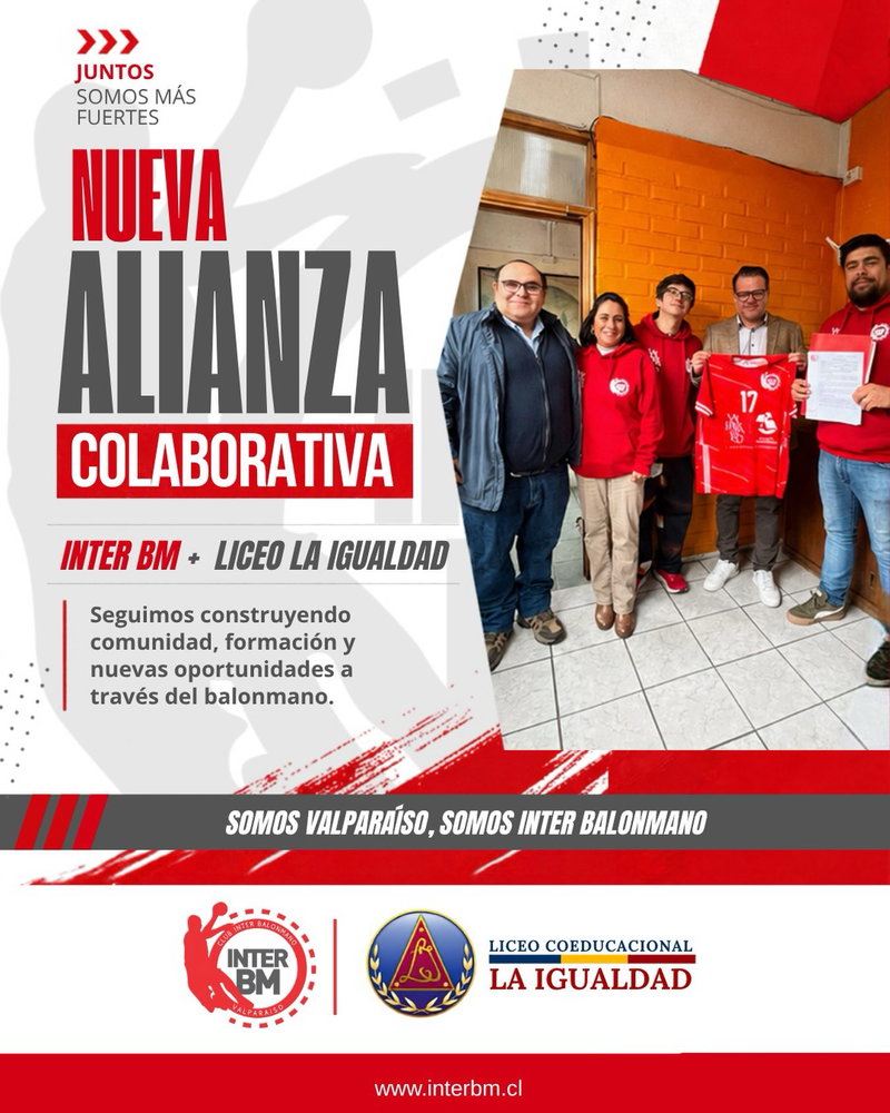 🤝 NUEVA ALIANZA COLABORATIVA ❤️

Con mucha alegría queremos compartir una nueva alianza entre Club Deportivo Inter Balo