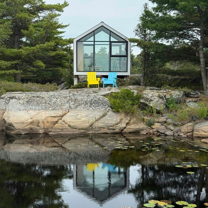 It's super fun when your client is good at building Bunkies for the first time AND behind the camera. We just got a few more shots of the 2 glass wall #monarchbunkie from Pointe au Braril. The wall bed is ready sleepovers and a lounge chair set for the full immersive environment experience.

#BunkieBuilding #InteriorDesign #GlassWallDesign #staycation #glasscabin #ImmersiveExperience