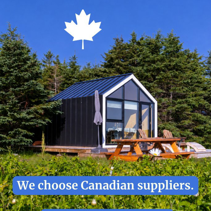Canadian through and through.

When we started this business, our goal was to make everything locally. While a few components can no longer be fabricated in-country, the vast majority of our materials and processes are proudly #MadeInCanada 🍁 

Here are some of the fantastic suppliers we've trusted for well over a decade. Reflecting on these partnerships made us realize something remarkable: we haven't raised our pricing in 3 years, even when many companies have. This is the true power of a strong, local supply chain. By CNC machining the building envelope and designing multifunctional parts, we drastically simplify the fabrication process and pass those efficiencies on to you.

A special thank you to our partners for years of support. We couldn't do it without them! 🏆️ 

Metal cladding - @cr_systems
Glass wall - @kwglasssystems
Interior panels - @columbiaforestproducts
Insulation - @rockwoolna
Industrial Design - @608design
Architectural Design - @bldgworkshop

#ShopCanadian #CanadianManufacturing #SupportLocal #SupplyChainResilience #DFM #CNCMachining #SustainableDesign #CanadianInnovation #QualityMaterials