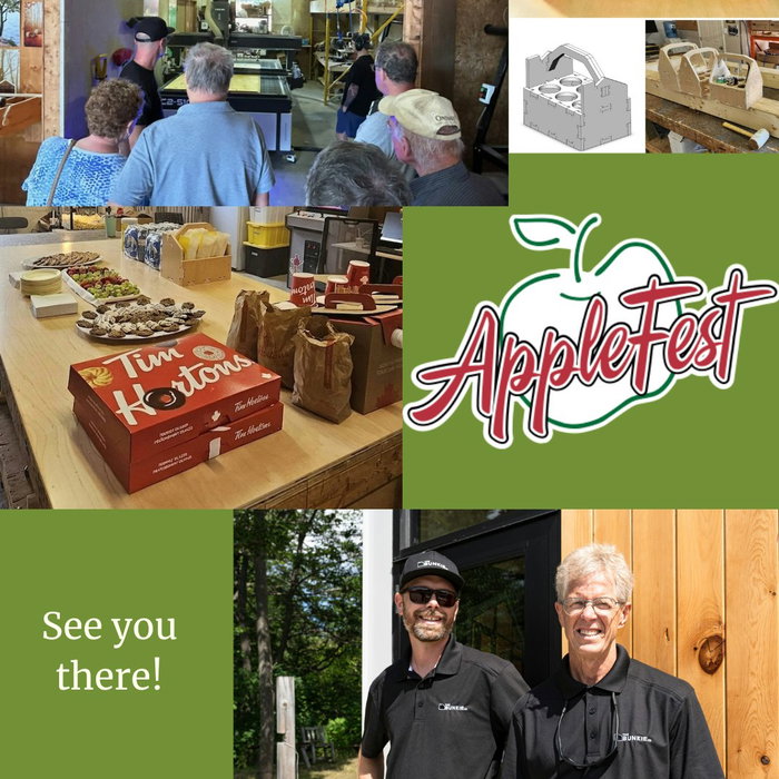 Applefest weekend is finally here! 👏  We can't wait to welcome you to the Bunkie Co. workshop tomorrow! Come see what we're all about and get a sneak peek at what's coming up next.

When & Where: 
🗓️ Tomorrow, Saturday Sept 26 | 10AM - 4 PM
📍 1027 County Rd. 30, Brighton, ON
(Look for the wacky inflatable flailing arm tube man waving you in! Go past the boats and through the gate!)

What to Expect:
🛠️ Shop Tour: Get a behind the scenes look at our building process.
🛠️ Mini project: Build a small Bunkie inspired basket made from product material offcuts.
🏠 Basecamp Model: Step inside and experience tiny living firsthand.
🏠 RO frame demo: See the inner workings of our CNC construction set kit and why its so robust.
👀 Prototype Reveal: Check out the new POD prototype and meet our special guest, Joe from Stay Tiny!
☕ 🍩 Refreshments to keep you fueled.

After 4PM, we are heading over to the gorgeous, newly opened Barns of Brighton for their special AppleFeast starting at 5pm! The Barns of Brighton

✨ Safety Reminder: Because this is a manufacturing space, we will have a dedicated activity table outside the shop to help you keep your little ones busy, happy and safe. ;) 

See you tomorrow!

#Applefest #BunkieCo #WorkshopTour #TinyLiving #CNCConstruction #PrototypeReveal #StayTiny #BrightonBarns #AppleFeast #FamilyFriendlyFun