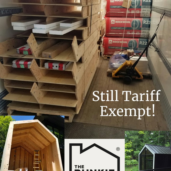 If you've been holding off on ordering a backyard cabin from The Bunkie Co. due to the recent US tariffs on Canadian imports, you can officially breathe a sigh of relief.

Our Canadian made goods are protected under the USMCA, no duties or taxes apply to our products. 

This means you can confidently order a new home office or guest studio from your northern neighbors and have it shipped directly to your American backyard without any surprises.

#BackyardRetreat #HomeOffice #GuestStudio #CanadianImports #USMCA #TariffLife #CabinVibes #OutdoorLiving