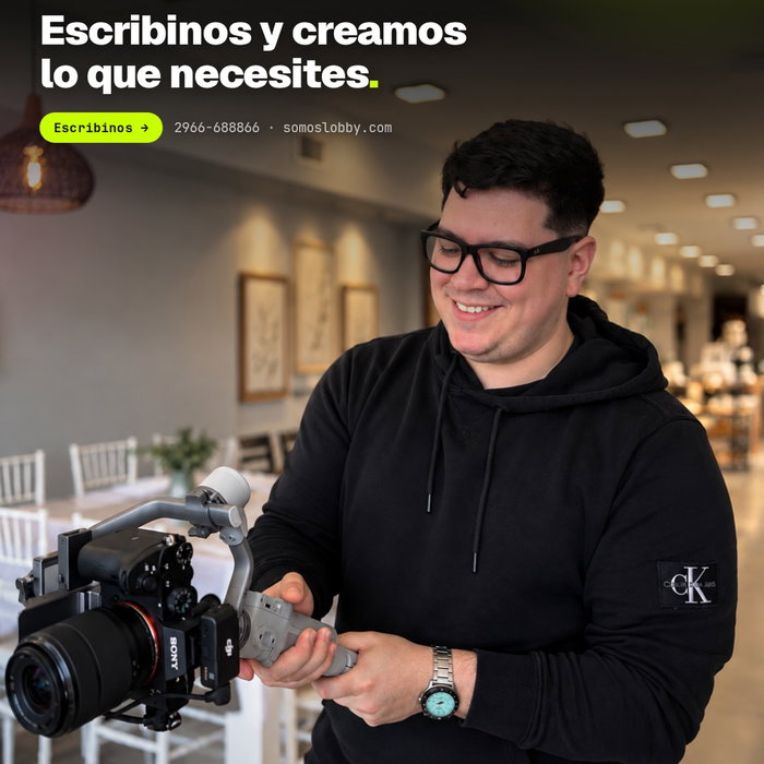 Escribinos y creamos lo que necesites. 🎥 Cámara en mano, gi…