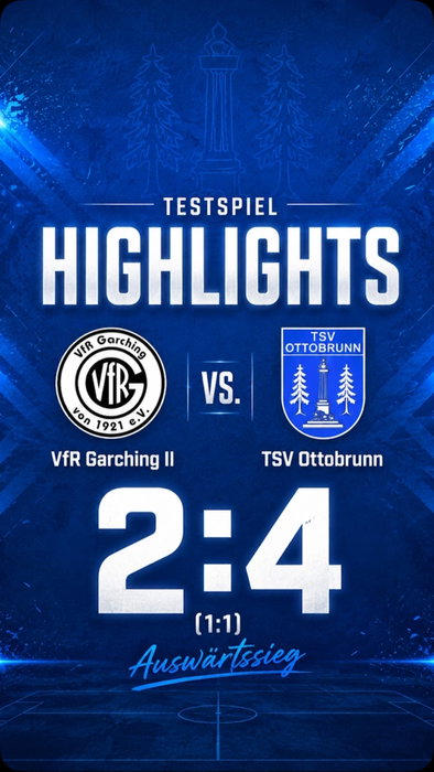 Die Highlights vom 4:2 gegen den VfR Garching II. 🔵⚪