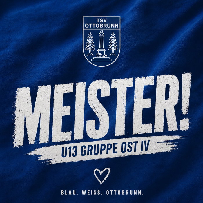 MEISTER. Punkt.

Manchmal erzählen Tabellen Geschichten.

Diese hier erzählt von 13 Spielen, 37 Punkten, 77 Toren und gerade einmal 5 Gegentreffern.

Vor allem aber erzählt sie von einer Mannschaft, die Woche für Woche gemeinsam auf dem Platz stand, füreinander gelaufen ist und nie aufgehört hat, besser werden zu wollen.

Unsere U13 hat sich die Meisterschaft in der Gruppe Ost 4 gesichert und steigt verdient in die Kreisklasse auf. 💙🤍

Wer die Jungs in dieser Saison erlebt hat, weiß: Das war kein Zufall und kein kurzer Lauf. Das war das Ergebnis von Trainingseinheiten im Regen, umkämpften Spielen, gemeinsamen Erfolgen, kleinen Rückschlägen und jeder Menge Leidenschaft für den Fußball.

Deshalb gilt unser größter Respekt den Spielern, Trainern und Eltern, die diese Saison gemeinsam möglich gemacht haben.

Genießt diesen Moment, Jungs. Ihr habt ihn euch verdient.

Herzlichen Glückwunsch zur Meisterschaft! 🏆