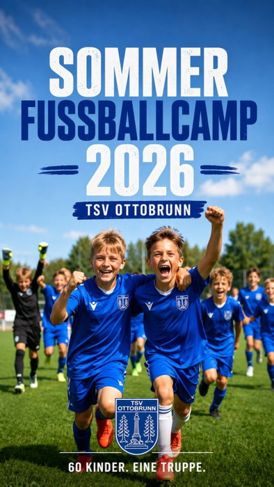 60 Kinder. Eine Woche. Und gefühlt keine einzige Sekunde Stillstand. ⚽💙

Unser Sommerfußballcamp 2026 war wieder genau das, was Fußball im Verein ausmacht: kicken, lernen, lachen, neue Freunde finden – und zwischendurch natürlich die wichtige Frage, wann es endlich wieder Obst gibt. 😄

Auf dem Platz wurde gedribbelt, gepasst, geschossen und um jeden Ball gekämpft. Aber mindestens genauso wichtig war das, was daneben passiert ist: Kinder unterschiedlichster Altersklassen zusammen, Trainer mit voller Energie dabei und eine Gemeinschaft, die über die Woche immer mehr zusammengewachsen ist.

Oder wie es im Camp ziemlich passend auf den Punkt gebracht wurde: „Die Gemeinschaft. Alle 60 eine Truppe.“

Genau das war’s. 💙

Danke an alle Kinder, Trainer, Helfer und alle, die diese Woche möglich gemacht haben.

Sommerfußballcamp 2026 – TSV Ottobrunn.