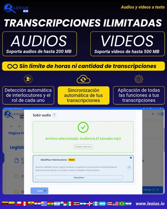 Transcripción de audio o video