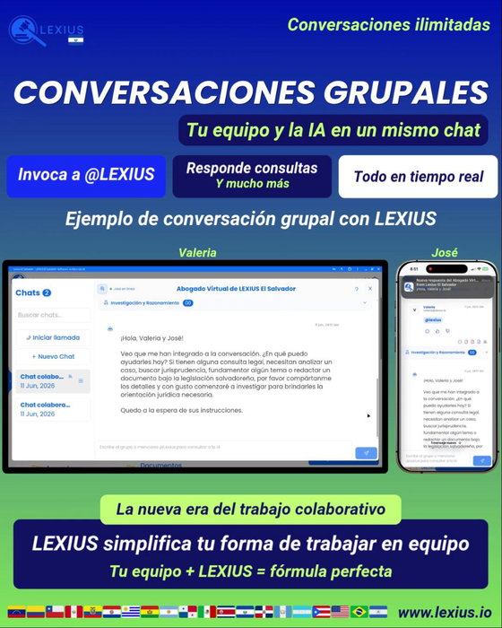 Conversaciones Grupales en LEXIUS