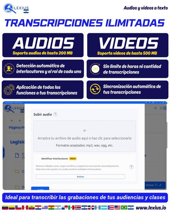 Transcripción de audio o video