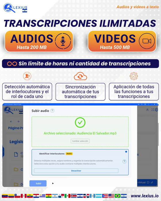 Transcribir audio o video