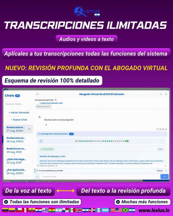 Transcripción de audio o video