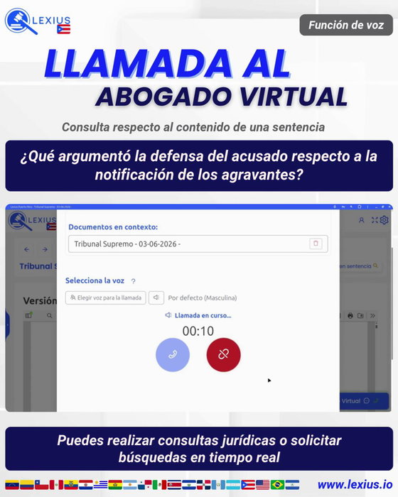 Llamadas de voz con el Abogado Virtual