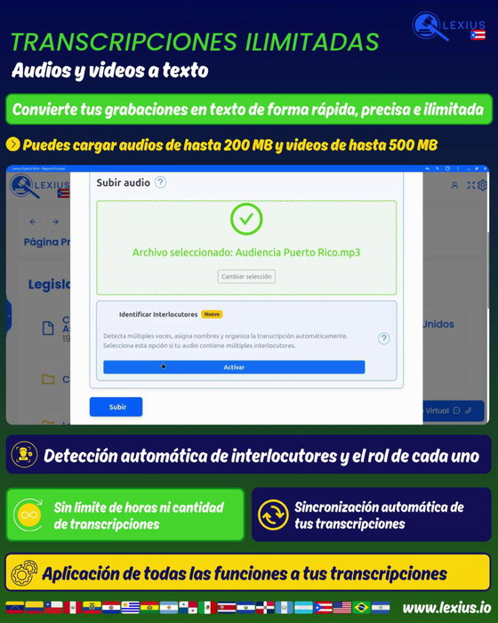 Transcripción de audio o video