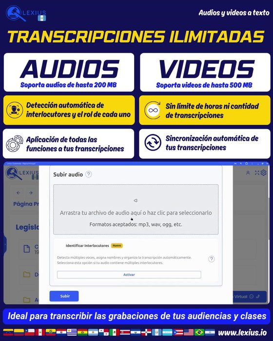 Transcripción de audio o video