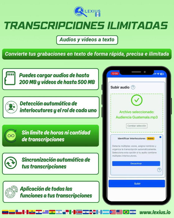 Transcribir audio o video