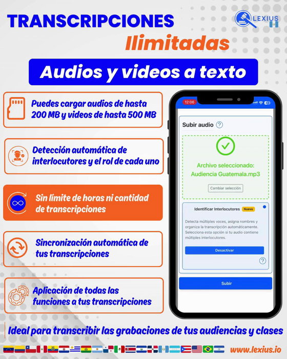 Transcripción de audio o video