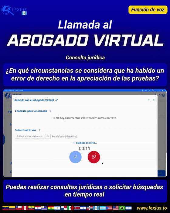 Llamadas de voz con el Abogado Virtual