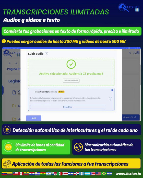 Transcripción de audio o video