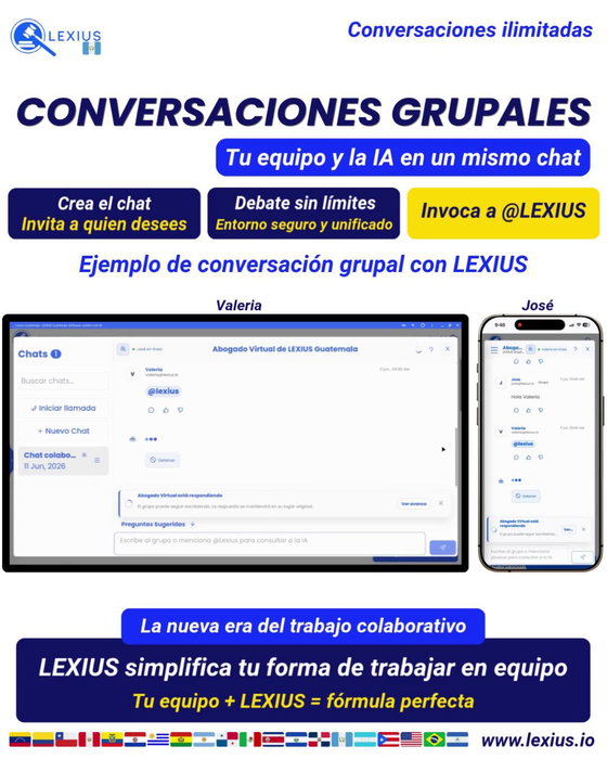 Conversaciones Grupales en LEXIUS