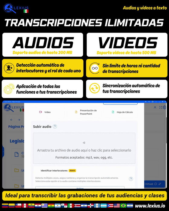 Transcribir audio o video