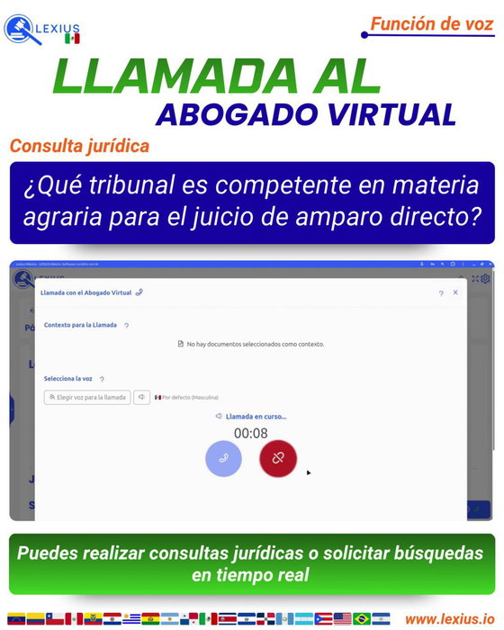 Llamadas de voz con el Abogado Virtual