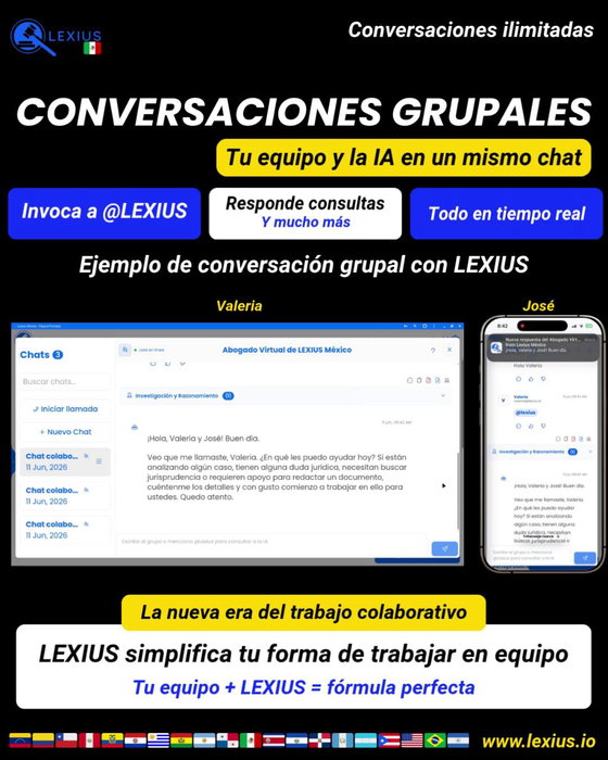 Conversaciones Grupales en LEXIUS