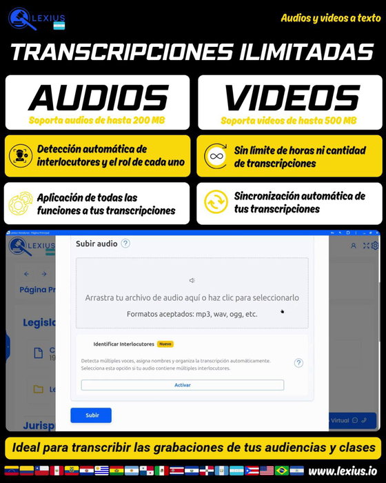 Transcribir audio o video