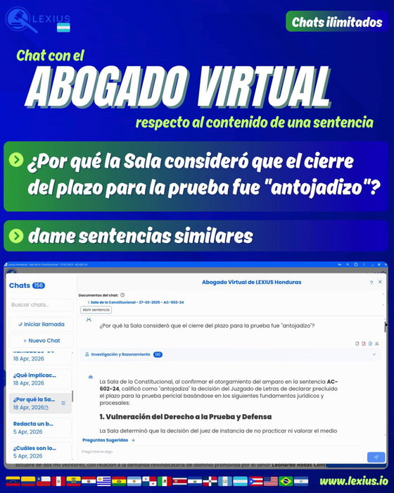 Chat con jurisprudencia