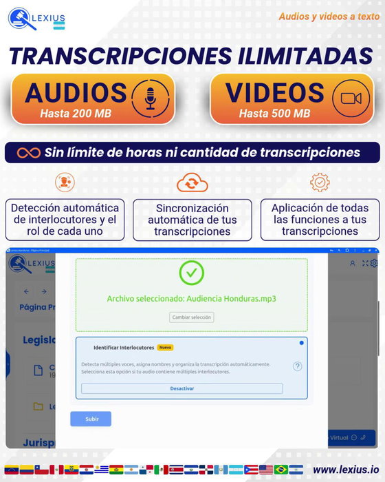 Transcribir audio o video