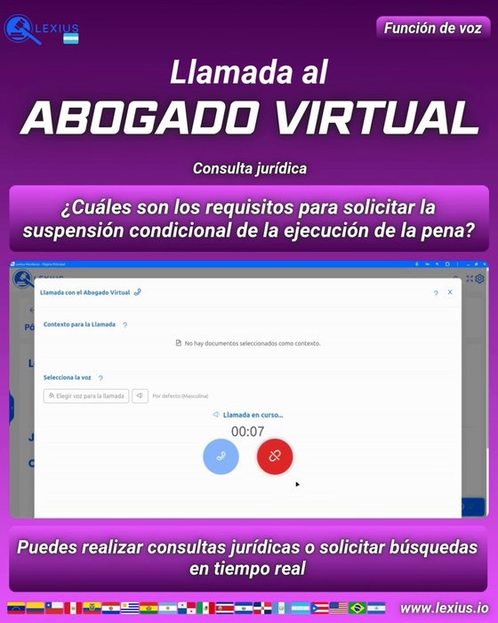 Llamadas de voz con el Abogado Virtual