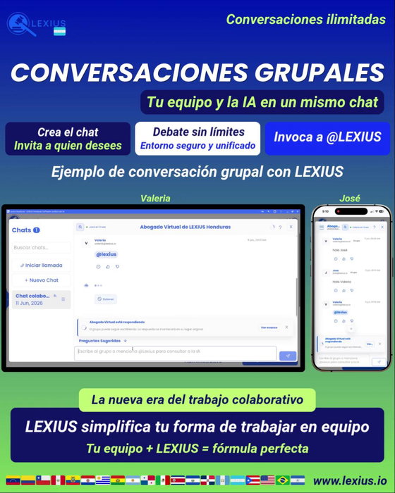 Conversaciones Grupales en LEXIUS